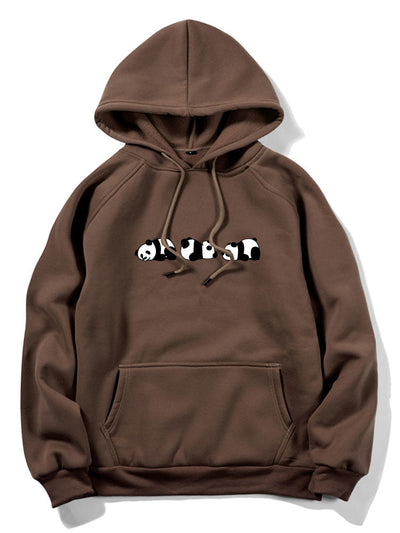 Rolling Panda Print Hoodie