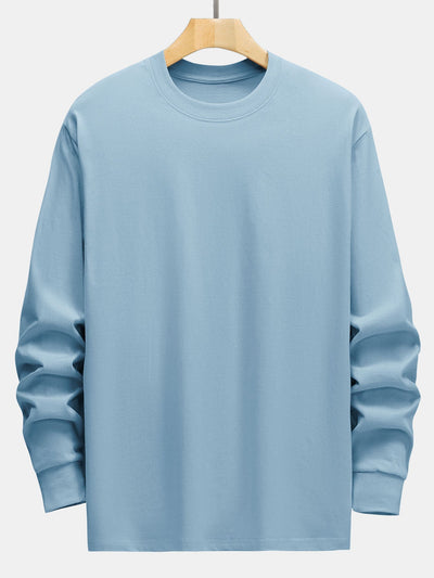 3 Pieces Basic Long Sleeve Heavy Weight T-Shirts