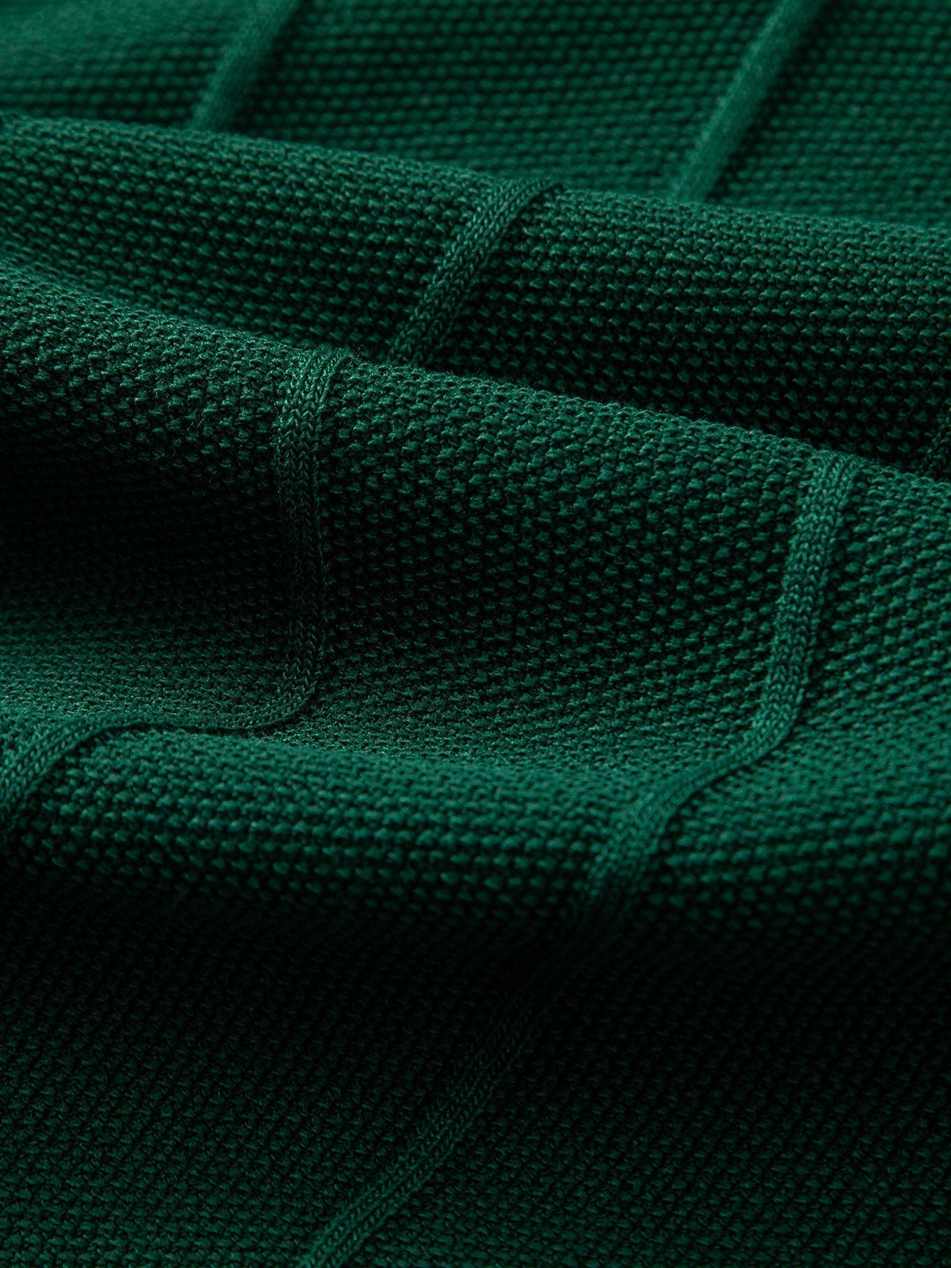 Stripe Jacquard Knit Polo Shirt