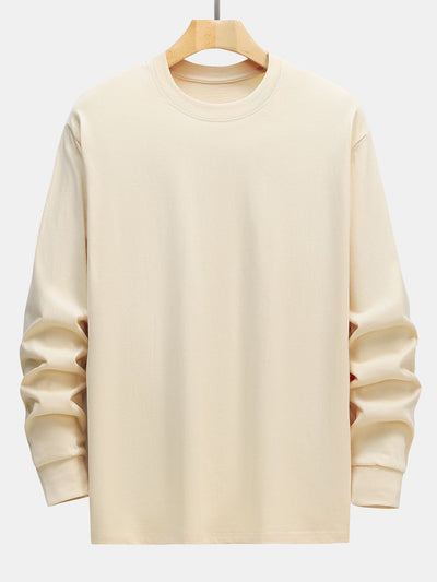 3 Pieces Basic Long Sleeve Heavy Weight T-Shirts