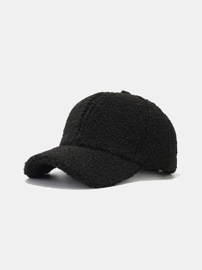 3 Pieces Solid Color Plush Warm Baseball Cap